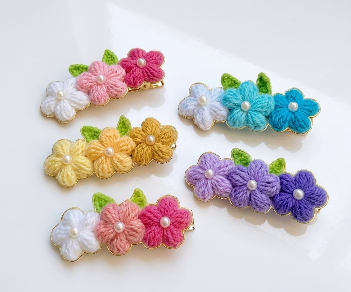 Flower Trio Hair Clip